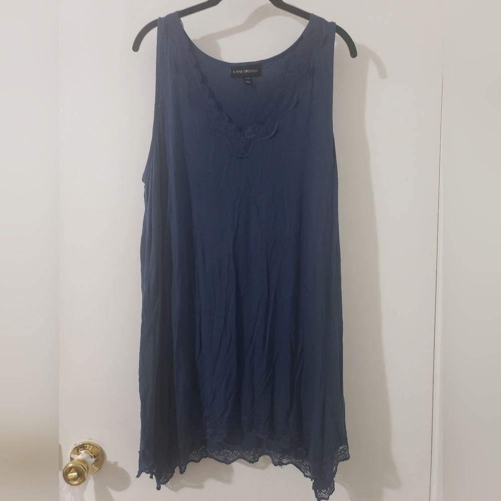 Lane Bryant Blue Tank Top Sz 14/16
